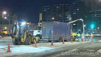 Another water main break closes down a major Toronto intersection
