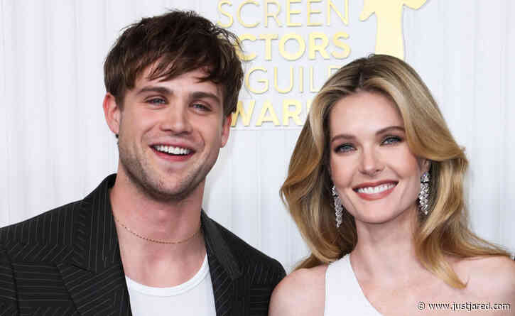 The White Lotus' Meghann Fahy & Leo Woodall Walk SAG Awards Red Carpet Together Amid Dating Rumors