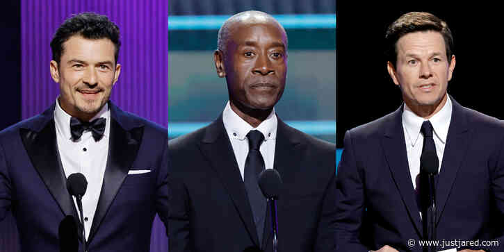 Orlando Bloom, Don Cheadle, & Mark Wahlberg Present at SAG Awards 2023 After Skipping the Red Carpet