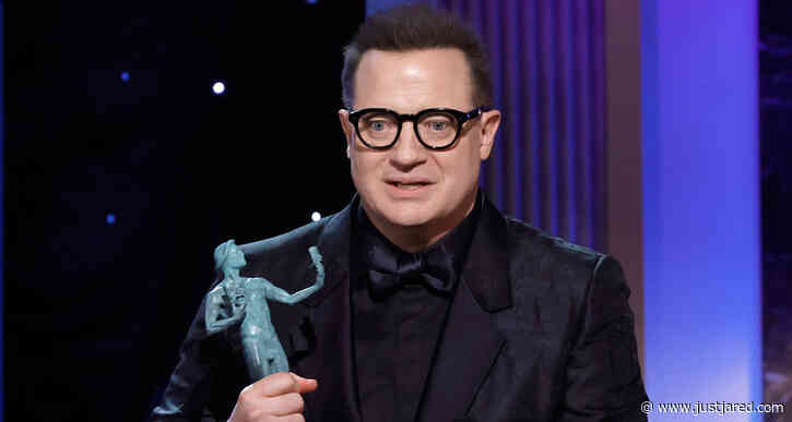 Brendan Fraser Gets Emotional While Accepting Best Actor Award for 'The Whale' at SAG Awards 2023