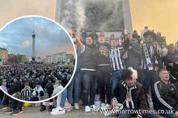 WATCH: Newcastle United fans take over Trafalgar Square
