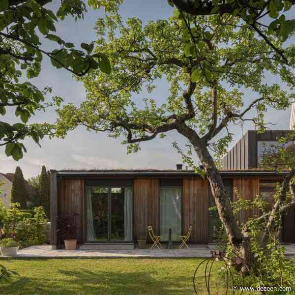 Johan Sundberg Arkitektur adds larch-clad extension to villa in Swedish apple orchard