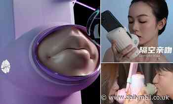 Creepy fake mouth lets you KISS your partner from anywhere in the world