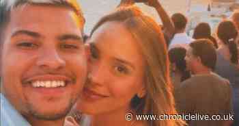 Newcastle's Bruno Guimaraes' fiancée gives touching two word reaction after tears on TV at Wembley