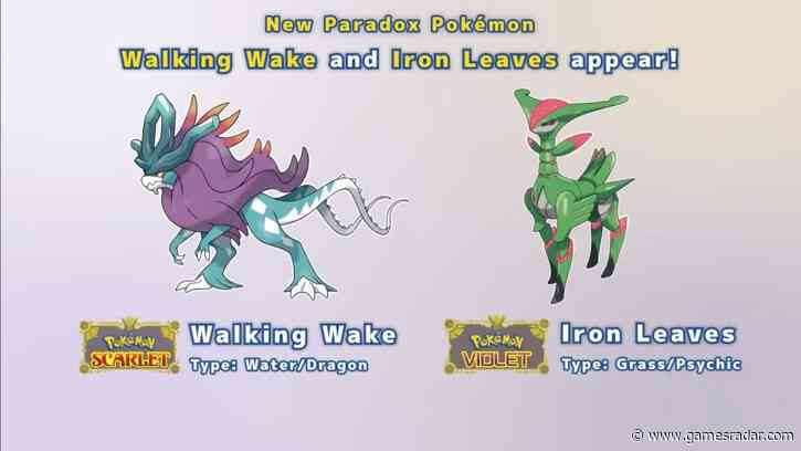 Pokemon Scarlet and Violet getting new Walking Wake and Iron Leaves Legendaries