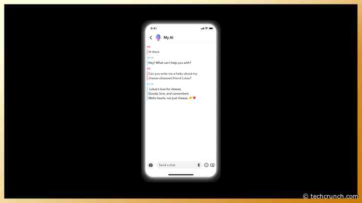 Snapchat launches an AI chatbot powered by OpenAI’s GPT technology