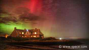 Intense solar storm supercharges auroras over UK and more (photos)