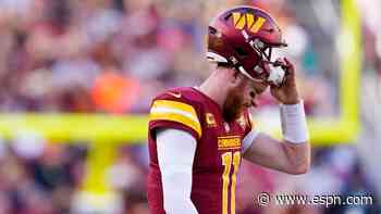 Commanders release QB Wentz after one season