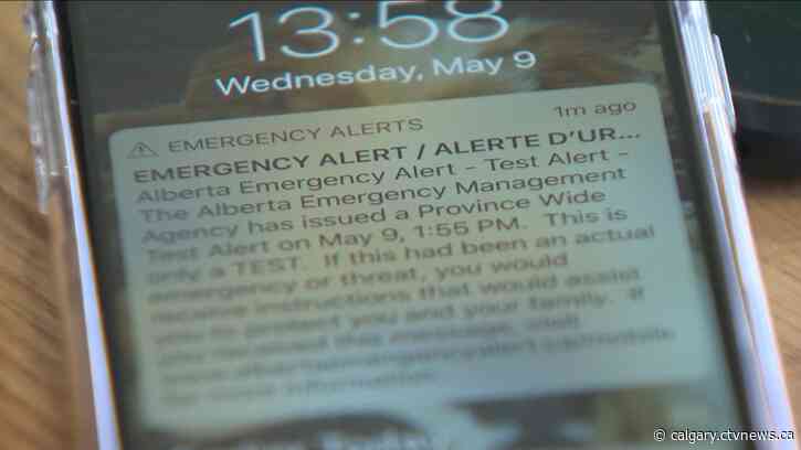 Alberta to test emergency alert system on Wednesday afternoon