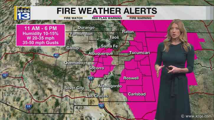 Windy weather and fire danger ahead of next winter storm