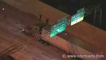 Man Struck by Tractor-Trailer While Walking on I-95 in Northwest Miami-Dade: FHP