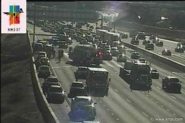 Multiple crashes cause lane closures on I-40 in Albuquerque Tuesday morning