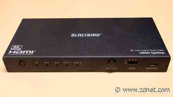 This 8K HDMI splitter/switch lets you mix and match 2 devices with 2 displays in one tap