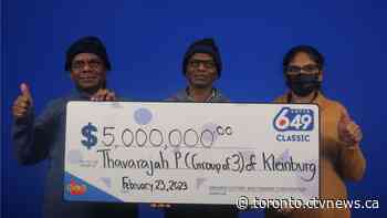 3 Ontario siblings win major lottery draw together