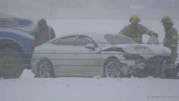 Stoney Trail reopened following multi-vehicle crash near McKnight Boulevard