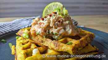 Rezept für Kartoffelwaffeln mit Lachstatar