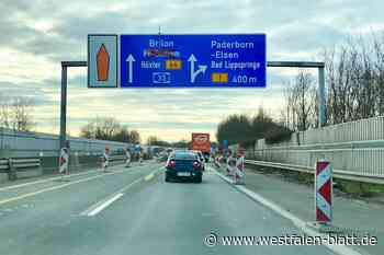 A33 bei Paderborn wird im März zweimal voll gesperrt