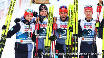 Nordische Ski-WM 2023: Kombination - Deutsches Team holt Silber in packendem Finish