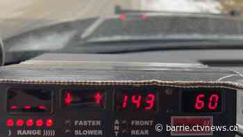 Driver in Barrie arrested for speeding 143km/h on city street, refusing breath sample