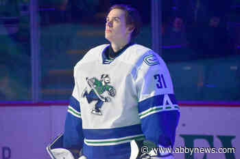 Arturs Silovs of the Abbotsford Canucks named AHL goaltender of the month