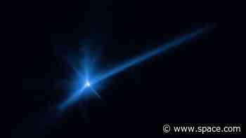 Slam! Hubble sees strange changes in asteroid dust after DART collision (video)
