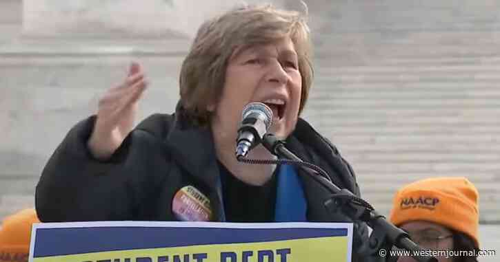 Watch: Teachers Union Boss Has Meltdown on the Steps of SCOTUS Over Student Debt Bailout