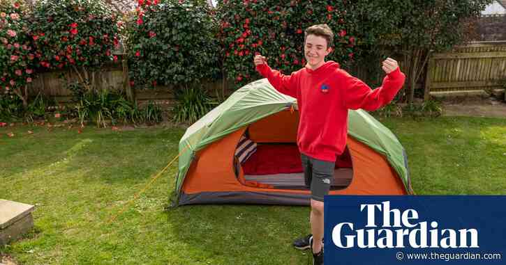 ‘Tent boy’ ends charity camping challenge after three years