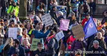 Bristol teacher strikes LIVE amid school closures and protest rally