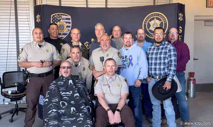 Lea County officials shave heads to support chief's daughter