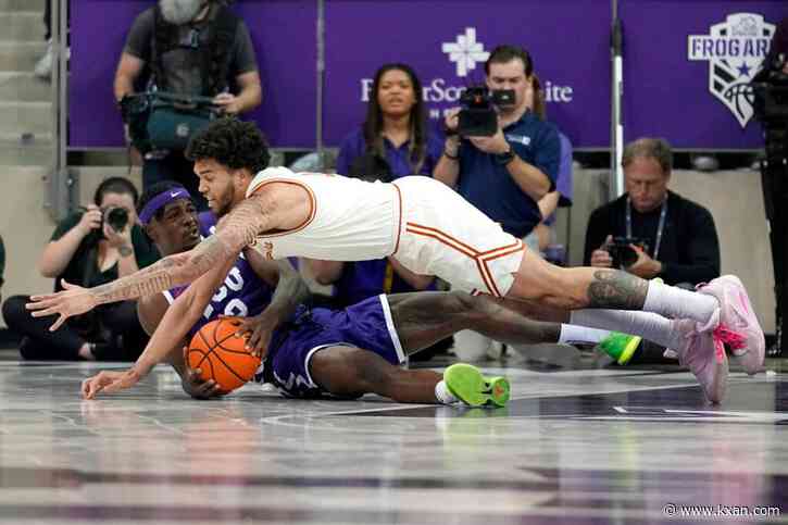 No. 9 Texas stumbles on the road, lose to TCU 75-73