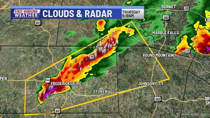 LIVE BLOG: Severe thunderstorms hit Central Texas Thursday