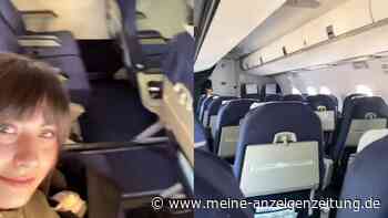 Frau stellt fest, dass sie die einzige Flugpassagierin ist – und wird von Crew überrascht