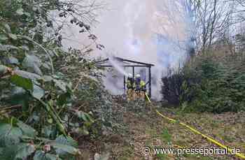 FW Bremerhaven: Gartenlaubenbrand im Ortsteil Eckernfeld
