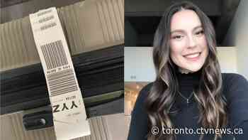 Baggage found in Toronto street tracked to owner with help of Air Canada flight attendant, delivery driver