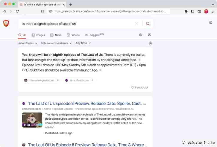 Brave Search launches an AI-powered summarization feature