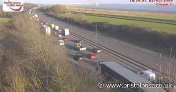 Live: M4 traffic held on Prince of Wales Bridge after multi-vehicle crash as air ambulance at scene