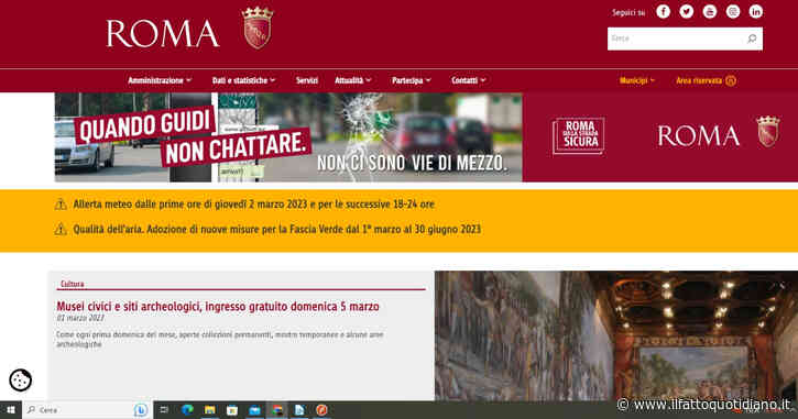 Sito del comune di Roma a singhiozzo per tutta la giornata. Si indaga su un possibile attacco hacker