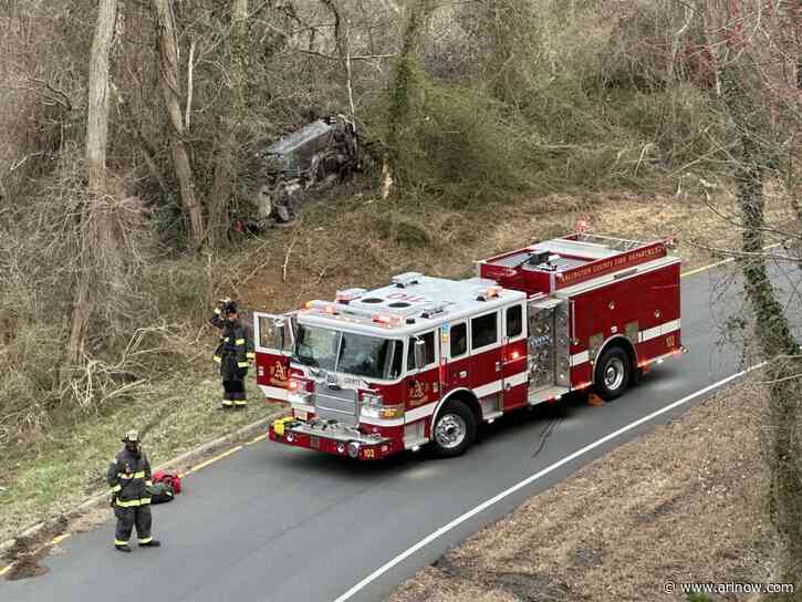 NEW: Vehicle overturns on N. Glebe Road ramp