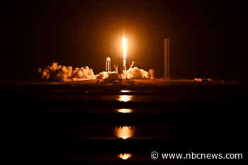 SpaceX launches U.S., Russia and UAE astronauts to space station