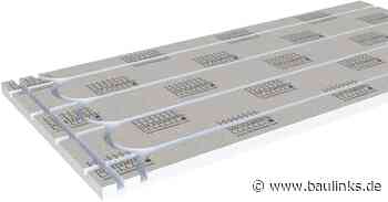 Neue gefräste Lux Elements-Bauplatte als Basis für Fußbodenheizungen