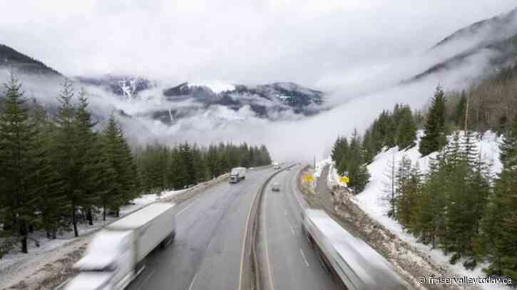 Highway between Hope and Merritt, British Columbia, closed due to extreme weather