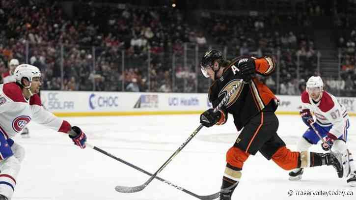 Ducks’ power play gets on track in 3-2 win over Canadiens