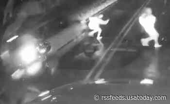 Reckless driver almost hits two kids trying to get on stopped school bus in North Carolina