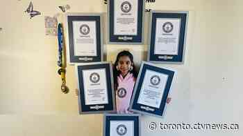 Ontario girl, 9, sets three Guinness World Records in hula hooping