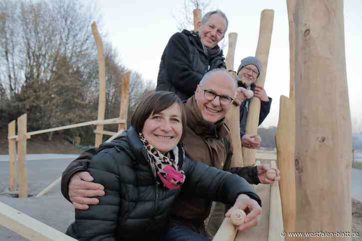 Förderverein stellt Pavillon der Ortschaften und Murmelbahn vor