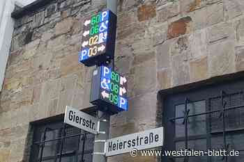 Stadt Paderborn testet neues Parkleitsystem