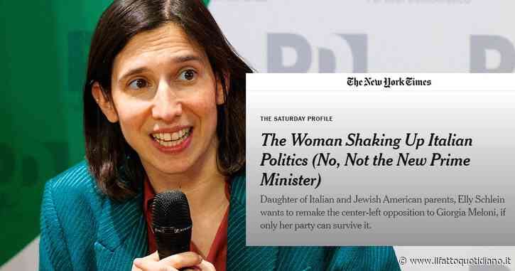 Il New York Times incorona Elly Schlein come anti-Meloni. E lei sull’Ucraina dice: “Non sono d’accordo col M5s, invio armi ora necessario”