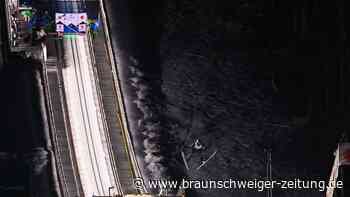 Deutsche Skispringer zur Halbzeit im Team auf Rang vier