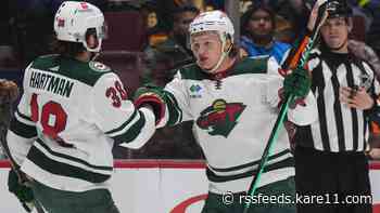 Kirill Kaprizov scores twice, Wild beat Canucks 2-1