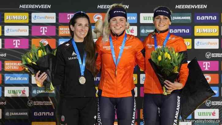 Canada’s Blondin claims silver in mass start at world speedskating championships